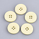 Painted Wooden Buttons(WOOD-Q040-002H)-1