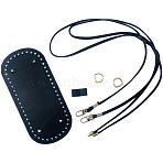 1 Bag Handmade Imitation Leather Shoulder Strap Botto Accessories Kits, Bags Bottom, Bag Shaper Base Replacement Accessaries, Black, Bottom: 220x100mm(DIY-CL0001-03A)