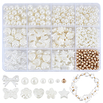 635Pcs ABS Plastic & Acrylic Imitation Pearl Beads, Mixed Shapes, Mixed Color, 4~14x4~18x3.5~8mm, Hole: 1~2mm(OACR-HY0001-22)
