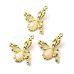 Resin Pendants, Butterfly, with Alloy Findings, Rack Plating, Lead Free & Cadmium Free & Nickel Free , Golden, 30.5x28x6mm, Hole: 1.2mm(FIND-H015-06G)