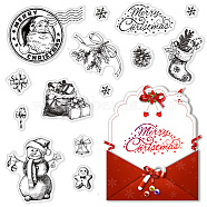 PVC Plastic Stamps, for DIY Scrapbooking, Photo Album Decorative, Cards Making, Stamp Sheets, Santa Claus, 16x11x0.3cm(DIY-WH0167-56-1058)