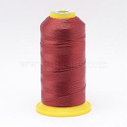 Nylon Sewing Thread, Brown, 0.4mm, about 400m/roll(NWIR-N006-01C-0.4mm)