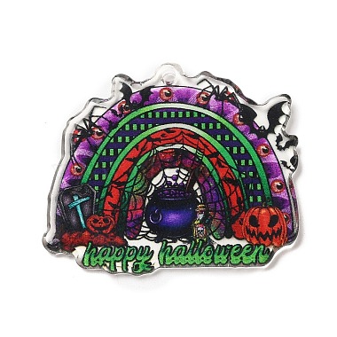pendentifs acryliques sur le thème d'Halloween(MACR-P039-02B)-2