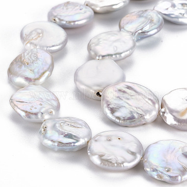 Chapelets de perles en Keshi naturel(PEAR-S018-06A)-4