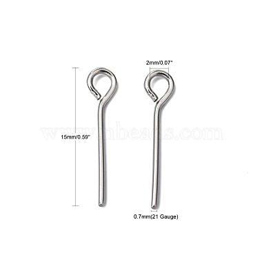 anlaufgeschützte 304 Ösennadel aus Edelstahl(X-STAS-R045-15mm)-5