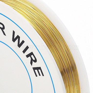 Round Copper Jewelry Wire(X-CW0.4mm007)-2