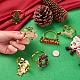 Mega pet 10шт 5 стиля рождественские темы сплава эмалевые кольца для салфеток(AJEW-MP0001-31)-5
