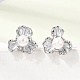 Brass Enamel Stud Earrings(KK-CBAB173-02D-P)-1