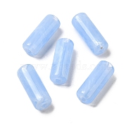 Transparent Acrylic Beads, Column, Light Sky Blue, 18x7mm, Hole: 2.5mm, about 787pcs/500g(OACR-A021-09C)