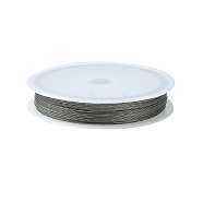 Tiger Tail Wire, Nylon-coated Stainless Steel, Original Color, Raw, 0.38mm, 70m/roll(TWIR-70R0.38MM-1)