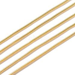 French Wire Gimp Wire, Flexible Round Copper Wire, Metallic Thread for Embroidery Projects and Jewelry Making, Gold, 18 Gauge(1mm), 10g/bag(TWIR-Z001-04J)