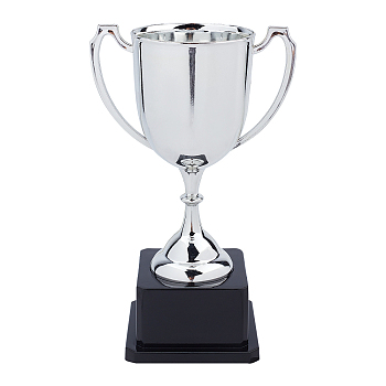 Plastic Small Trophy Cup, for Children Sport Tournaments, Competitions Awards Ornaments, Silver, 7-1/2 inch(19cm)