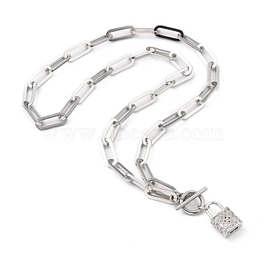 304 Stainless Steel Coffee Bean Chain Necklaces and  Pendant Necklaces Sets(NJEW-JN03083)-7