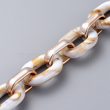 Imitation Gemstone Style Acrylic Handmade Cable Chains(AJEW-JB00517-02)-2