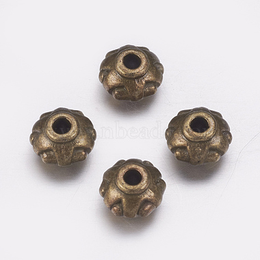 Antique Bronze Donut Alloy Spacer Beads