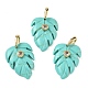 Synthetic Turquoise Pendants(GG-CBA105B-01A-G)-1