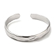 bracelets manchettes en acier inoxydable anti-ternissement 304(BJEW-K267-03P)-1