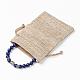 bracelets extensibles en lapis-lazuli naturel (teints)(BJEW-JB03251-03)-3