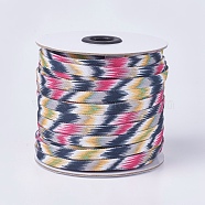 Polycotton(Polyester Cotton) Cords, Flat, Colorful, 8x1mm; about 50yards/roll(45.72m/roll), 150 feet/roll(OCOR-F008-A02)