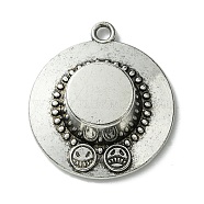Tibetan Style Alloy Pendants, Cap, Antique Silver, 34x30x11mm, Hole: 2.6mm(FIND-R146-15)