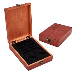 Wood Box, for Wax Seal, Saddle Brown, 20x14x5cm(OBOX-WH0006-07)