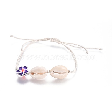Chinese Waxed Cotton Cord  Braided Bead Bracelets(BJEW-JB04104)-2