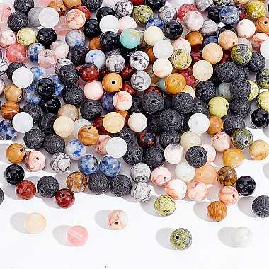 13 Styles Natural & Synthetic Mixed Gemstone Beads(G-AR0004-89)-4