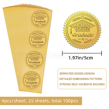 pegatinas autoadhesivas en relieve de lámina de oro(DIY-WH0211-337)-2