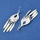Silver Alloy Chandelier Earrings(EJEW-D092-02B-S)-2