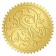 自己粘着性の金箔エンボスステッカー(DIY-WH0211-320)-1