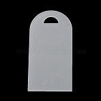 Acrylic Reserved Mark for Business Cards, Clear, 90x45x2mm, Hole: 15x8mm(DIY-WH0899-358)