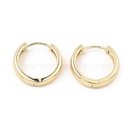 Brass Hinged Hoop Earrings, Light Gold, 17.5x18.5x4mm(EJEW-I289-24B-KCG)