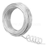 Round Aluminum Wire, Bendable Metal Craft Wire, for DIY Jewelry Craft Making, Silver, 7 Gauge, 3.5mm, 20m/500g(65.6feet/500g), 500g/box(AW-NB0001-01A-S)