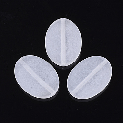 Transparent Acrylic Beads, Frosted, Oval, WhiteSmoke, 29x21x6mm, Hole: 1.8mm, about 218pcs/500g(TACR-S134-018)