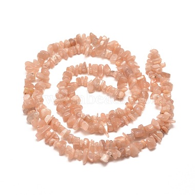 Sunstone naturel brins puce de perles(G-M205-19)-2