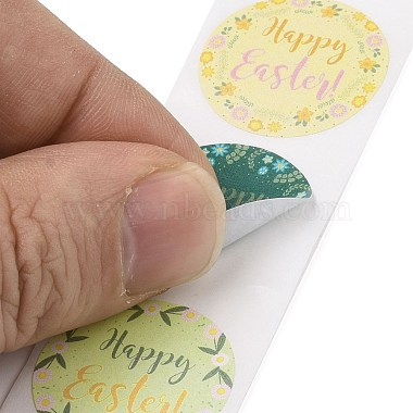 8 Patterns Easter Theme Self Adhesive Paper Sticker Rolls(DIY-C060-03L)-4