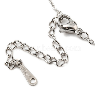 201 Stainless Steel Arrow & Sun & Star Pendant Necklace with Cable Chains(NJEW-Q317-19P)-3