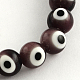 Round Handmade Evil Eye Lampwork Beads Strands(LAMP-R114-8mm-09)-1