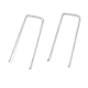 AHANDMAKER 200Pcs 2 Style Galvanized Iron M-Shape pins(TOOL-GA0001-54)-2