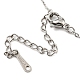201 Stainless Steel Arrow & Sun & Star Pendant Necklace with Cable Chains(NJEW-Q317-19P)-3