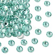 Preciosa&reg MAXIMA Crystal No Hotfix Flatback Stones, Czech Crystal, Dura Foiling, Round(438 11 615 Chaton Rose), 50005 Caribbean Sea, SS12(3~3.2mm)(Y-PRC-NSS12-50005)