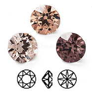 K9 Glass Rhinestone Cabochons, Point Back & Back Plated, Faceted, Diamond, Mixed Color, 6x4.50mm(RGLA-M016-C02-D)