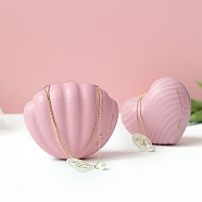 Iron Candy Box, Shell Candy Box, Pink, 11.5x9x6cm(PW-WG13352-02)