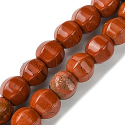 Natural Red Jasper Beads Strands, Faceted, Round, 10mm, Hole: 1.3mm, about 40pcs/strand, 16.14~16.22''(41~41.2cm)(G-H023-A04-01)