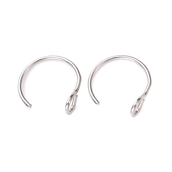 316 Stainless Steel Hoop Nose Rings, Piercing Body Jewelry for Men Women, Stainless Steel Color, 20 Gauge, 12x11.5x0.8mm, Pin: 0.8mm, Hole: 2x2.5mm