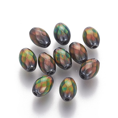 8mm Oval Non-magnetic Hematite Beads