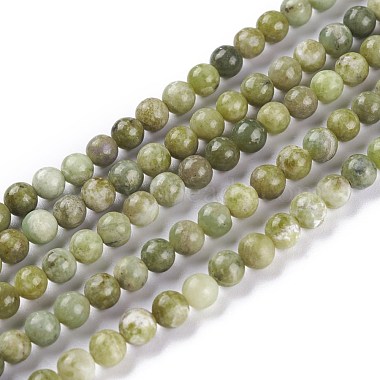 6mm Olive Round Peridot Beads