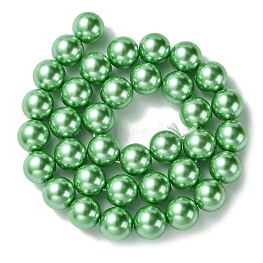 Eco-Friendly Glass Pearl Beads Strands(HY-A008-12mm-RB008)-2