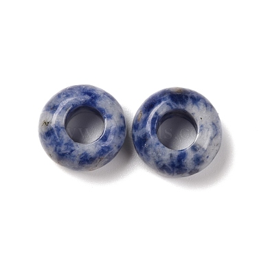 Perles européennes en jaspe bleu naturel(G-G740-14x8mm-32)-2