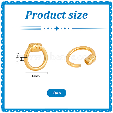 4Pcs Sterling Silver Locking Carabiner(FIND-PH0026-94G)-4